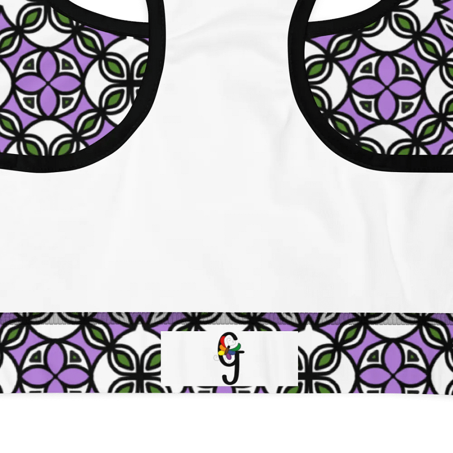 Gender Queer Abstract (1) - Padded Sports Bra product image (8)