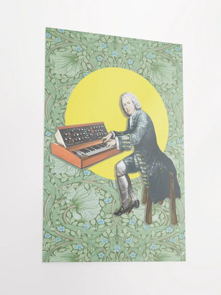 Prelude and Moog by Frank Fonik (Minimoog - baroque version), Techno EDM Enhanced Matte Paper Poster product image (2)