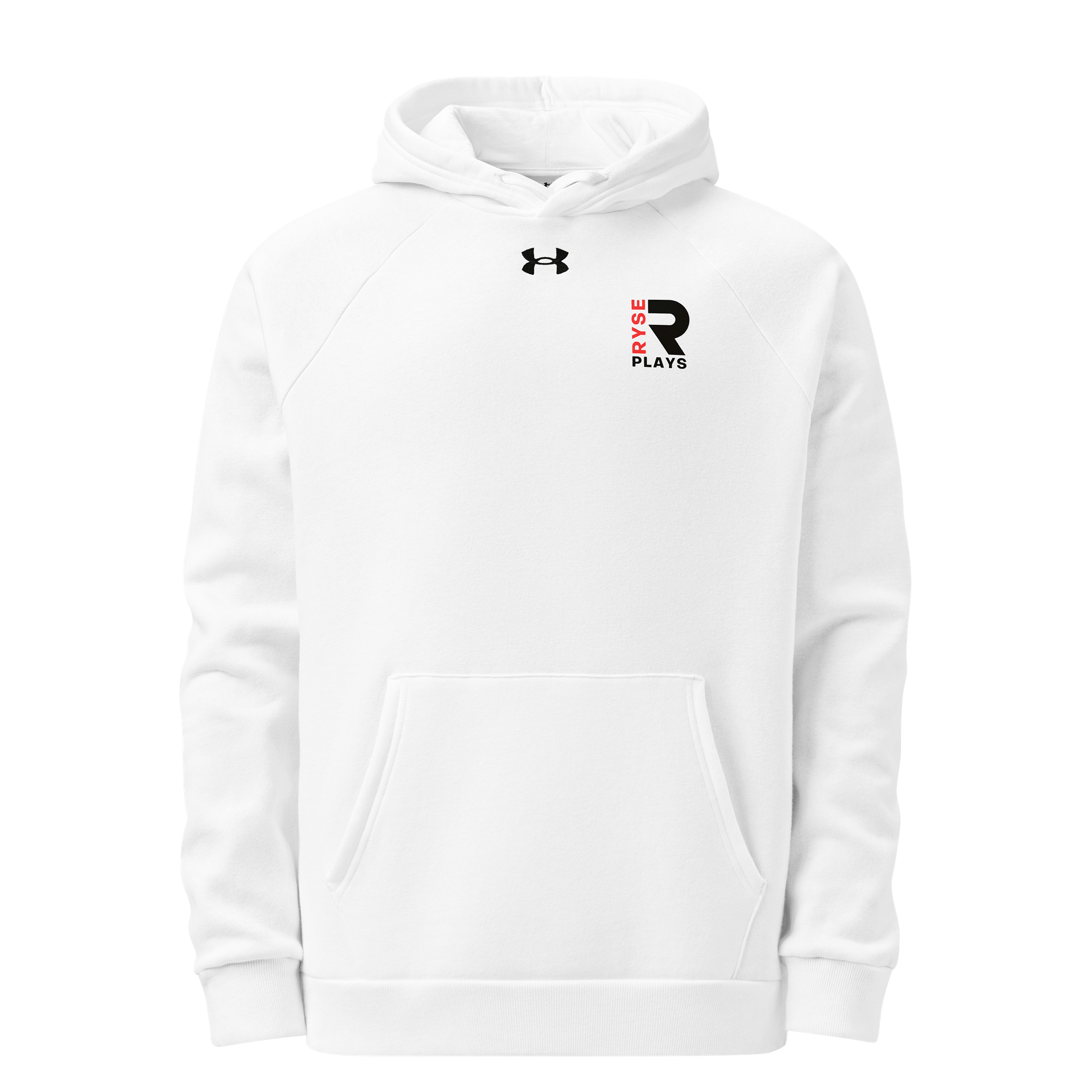 Ryse Plays Under Armour Hoodie Printed (Black & Red Logo) product image (1)