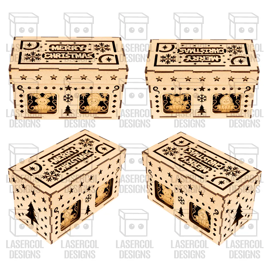 Christmas Ornaments Houses Box Set 1 - Laser Cut Files product image (3)