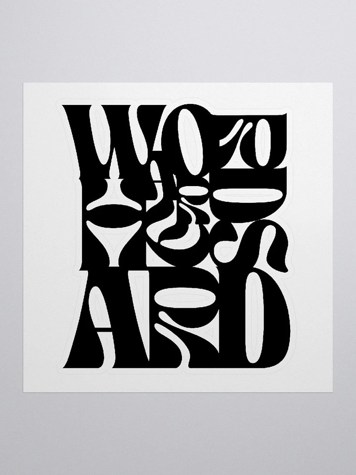 Words Are Hard Sticker BLK product image (1)