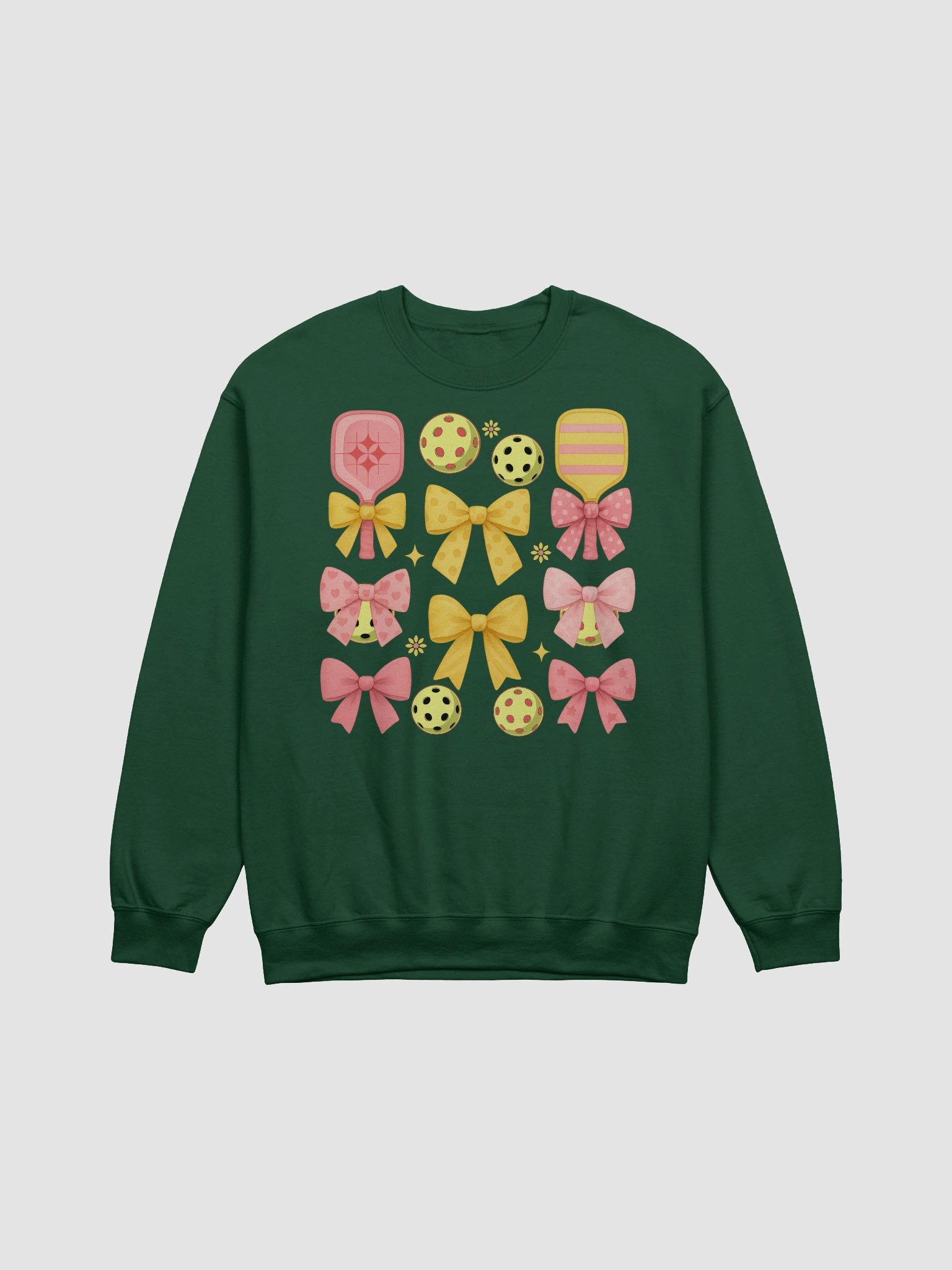 Pickleball Paddles Bows Playful Crewneck product image (7)