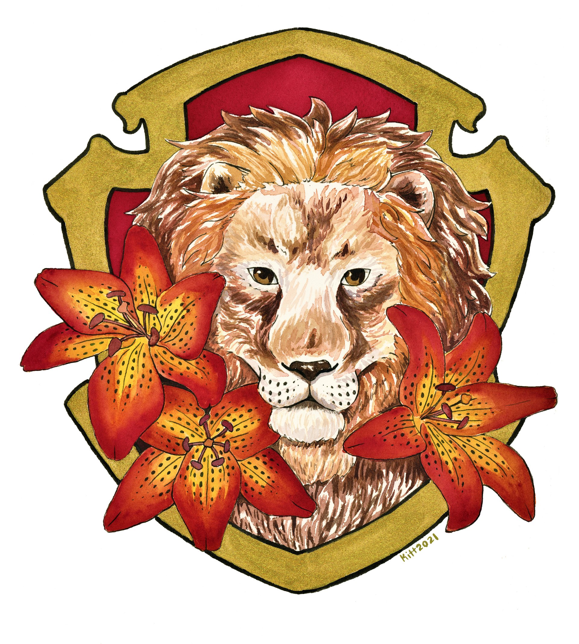 Autumn Lion 8.5x11 Print product image (1)