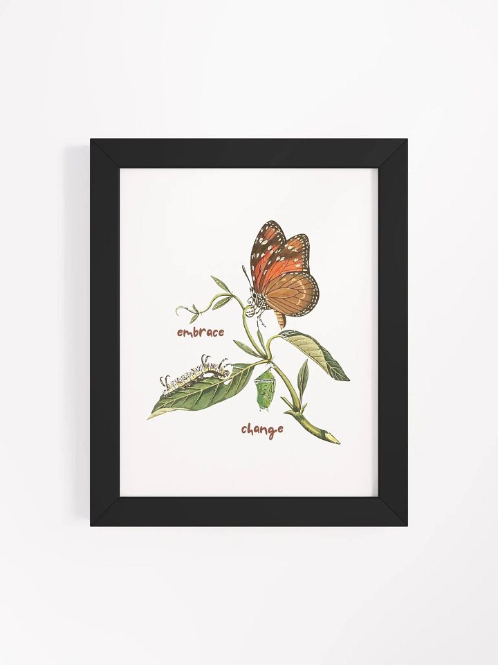 Embrace Change Butterfly Botanical Wall Art product image (1)
