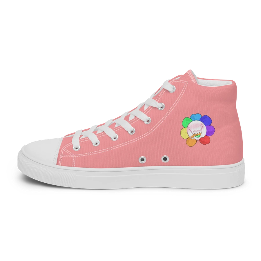 Pastel Red and White Flower Sneakers product image (28)