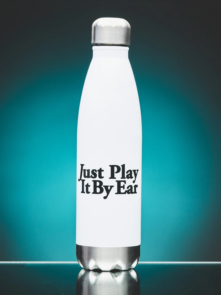 Just Play It By Ear Water Bottle (White) product image (1)