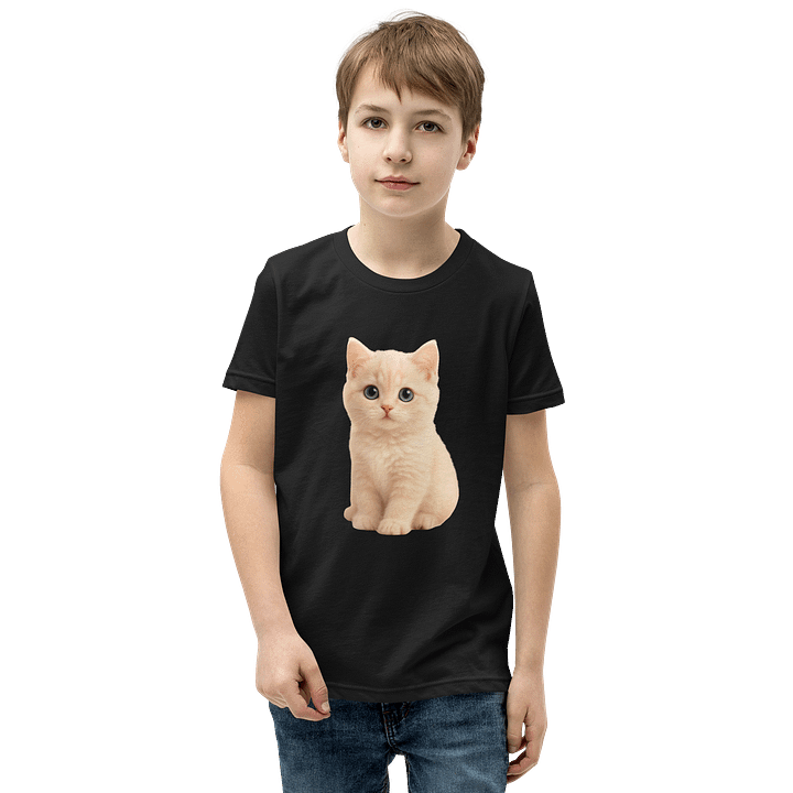 Cute Cat Shirt Black product image (1)