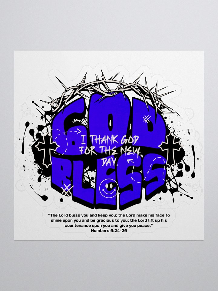 God Bless Kiss Cut Stickers product image (1)