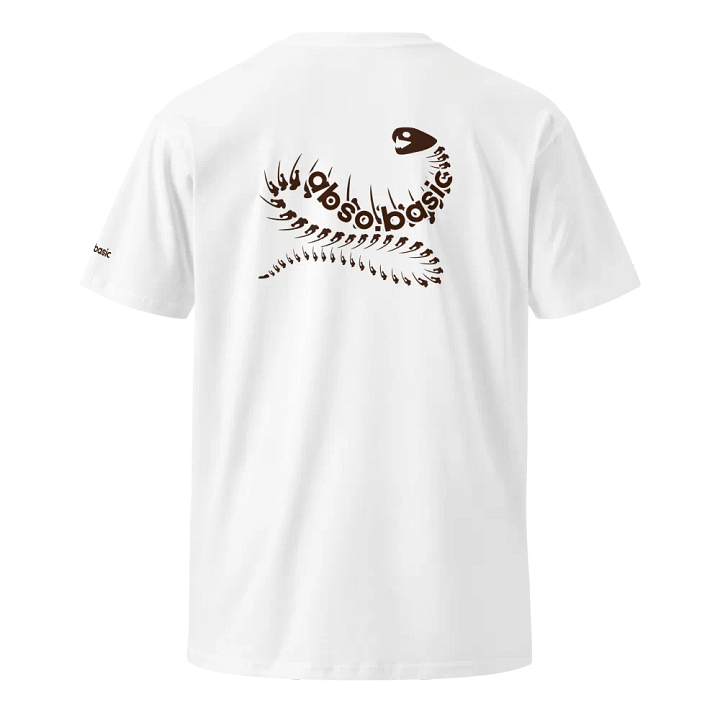 White "Snake Bone" abso.basic Unisex Premium T-Shirt product image (1)