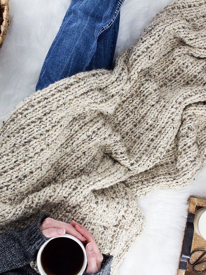 Quick & Easy Blanket Knitting Pattern - Blessing product image (2)