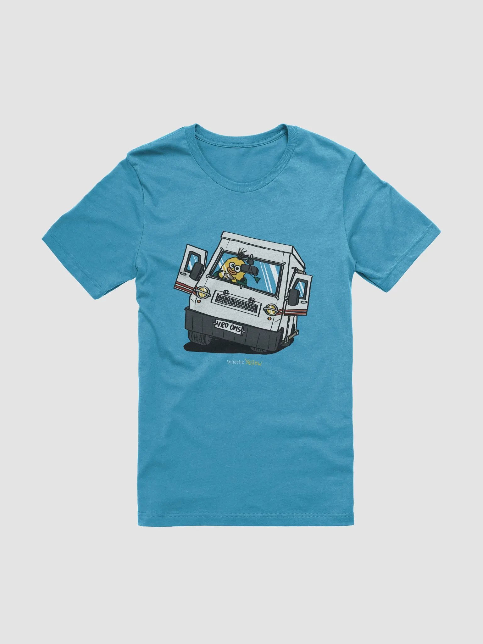Wheelie Yellow Driving unisex T-shirt! (front print only!) product image (5)