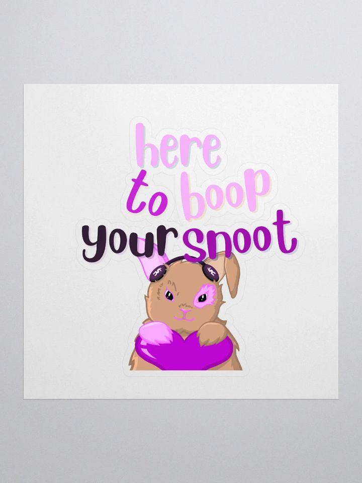 Boop Your Snoot Rabbit Sticker product image (3)