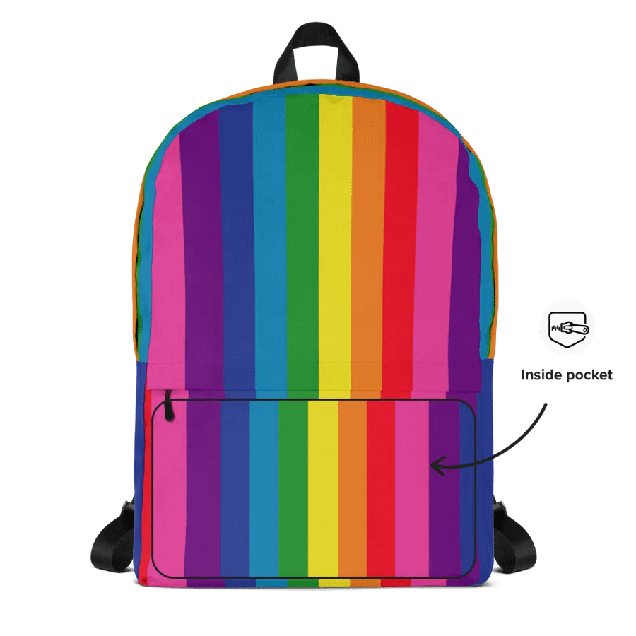 1978 Rainbow Pride Flag = 8-Color - Backpack product image (7)