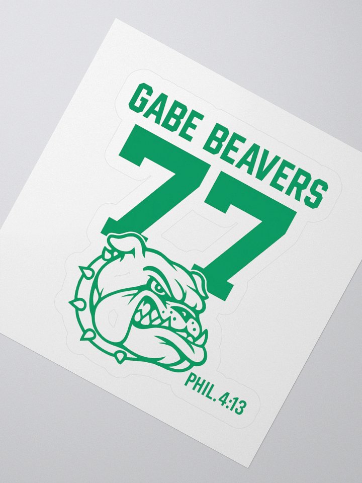 GABE BEAVERS Bulldog Kiss Cut Stickers product image (5)