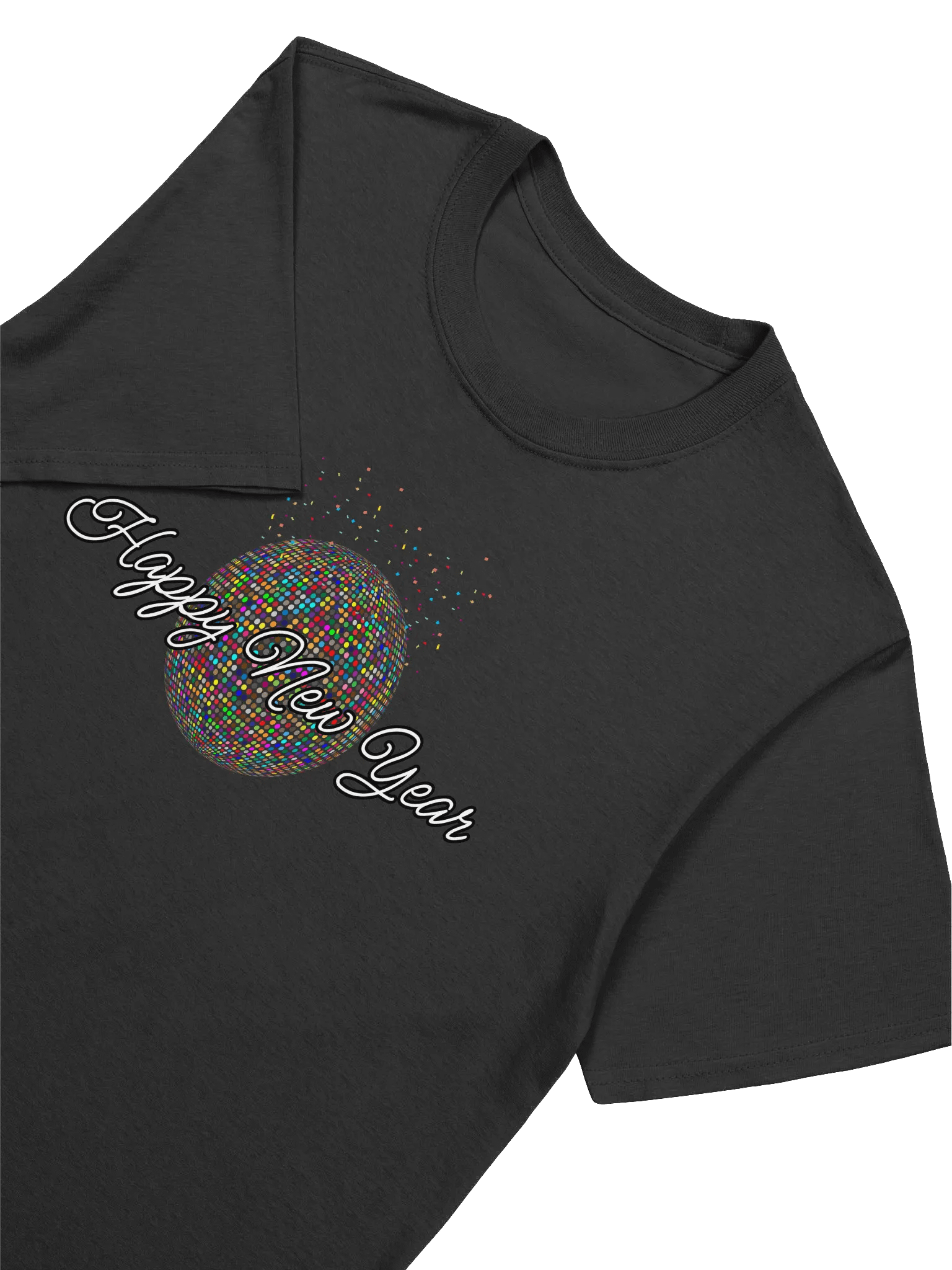 Colorful Happy New Year Party Unisex T-Shirt product image (14)