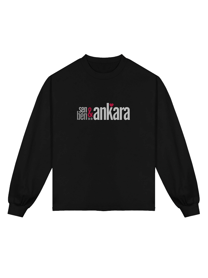 Başkent'in Kalbine Aşk Mesajı: Sen & Ben Bir de Ankara | AS Colour Uzun Kollu T-Shirt product image (1)