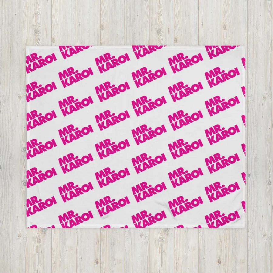 Mr. Karoi Logo Throw Blanket product image (4)