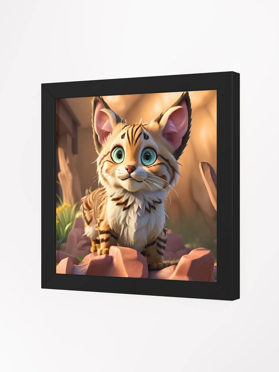 Endangered Species - Mexico - Lynx Eco-Friendly Ayous Wood Framed Poster product image (2)