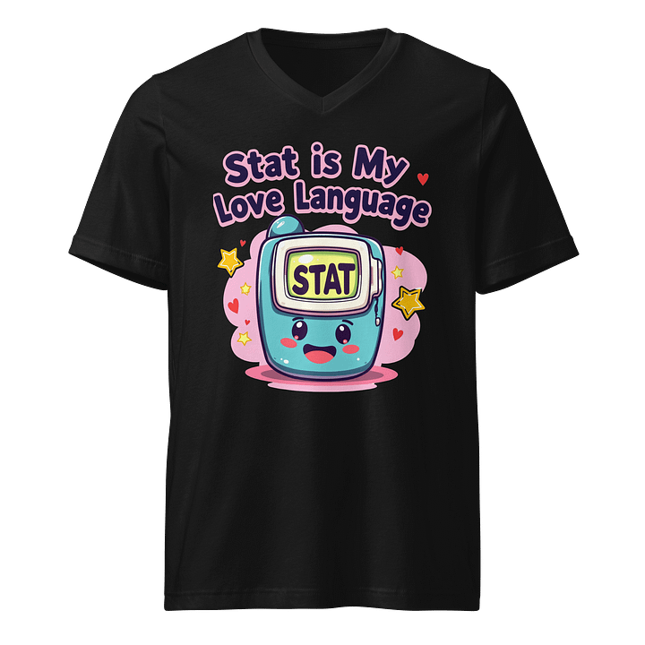 STAT Love: Playful Monitor V-Neck Tee product image (1)
