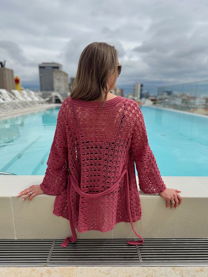 Lace Crochet Cardigan Pattern, Sizes Xs-5X with Video Tutorial product image (1)