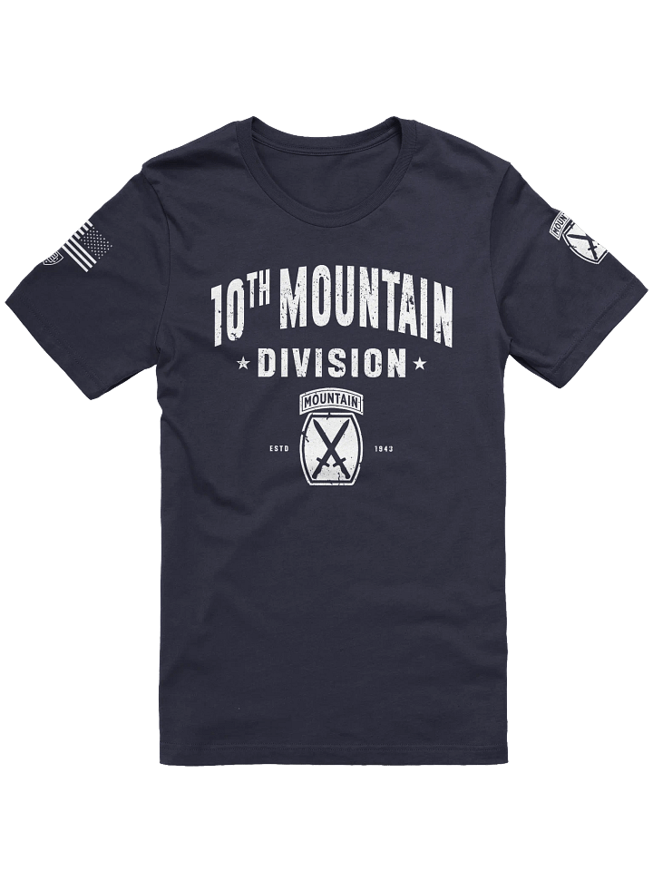 10th Mountain Division - The Mountaineers "Distressed" T-Shirt product image (1)