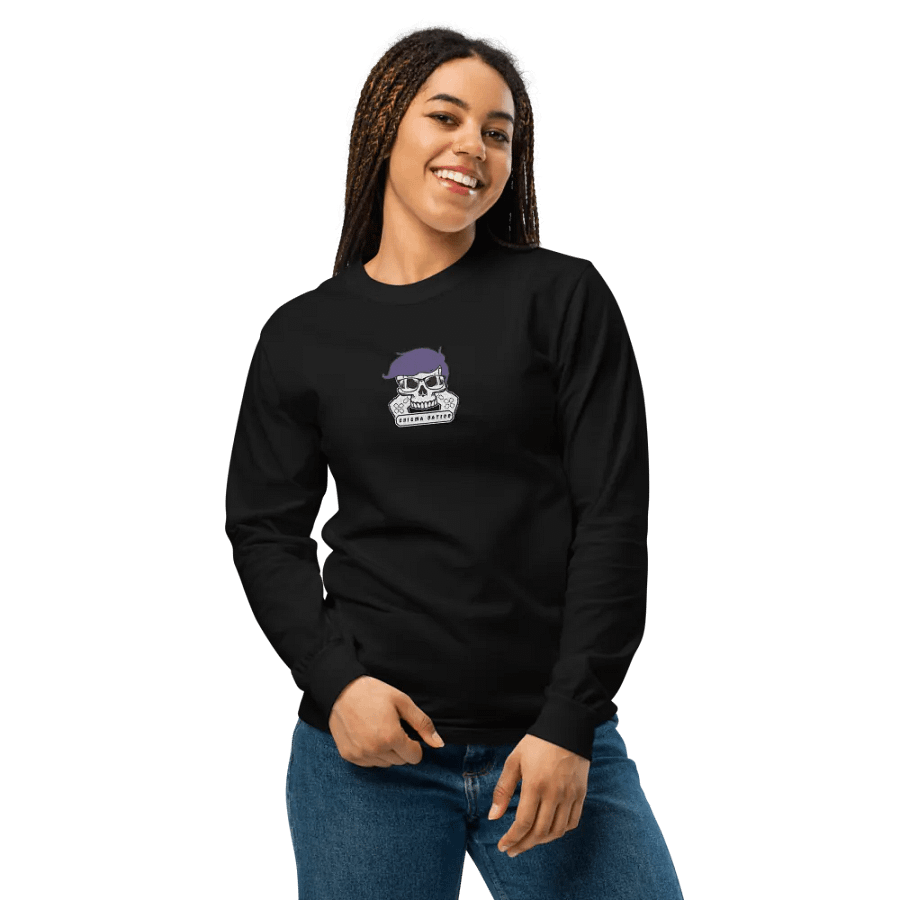 Enigma Nation Comfort Colors Unisex Garment-Dyed Heavyweight Long Sleeve Shirt (EMBRODERED) product image (4)