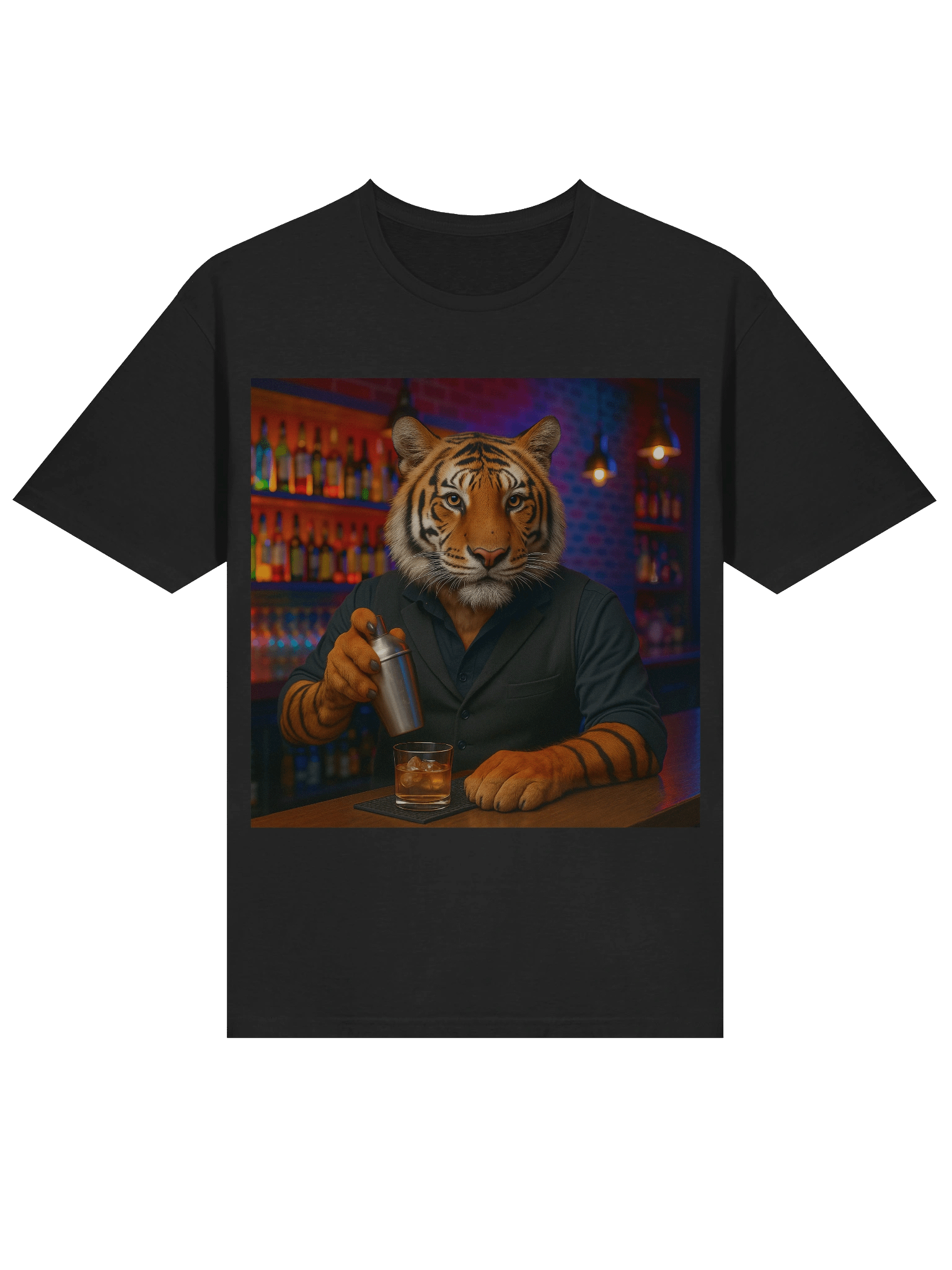 Tiger Bartender Unisex T-Shirt product image (23)