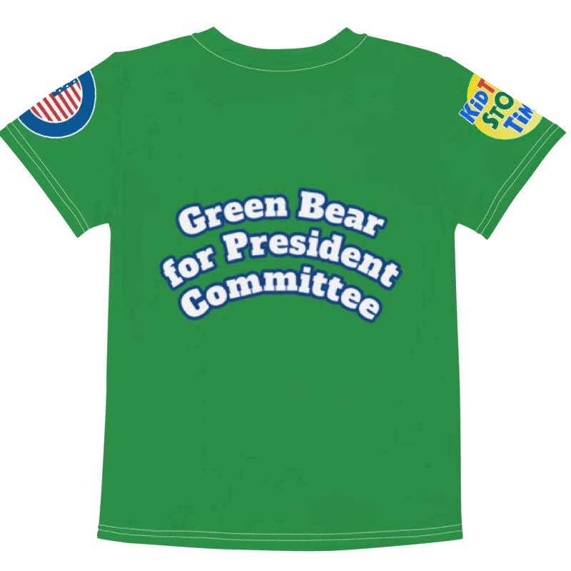 Green Bear Presidential Kid Tee product image (6)