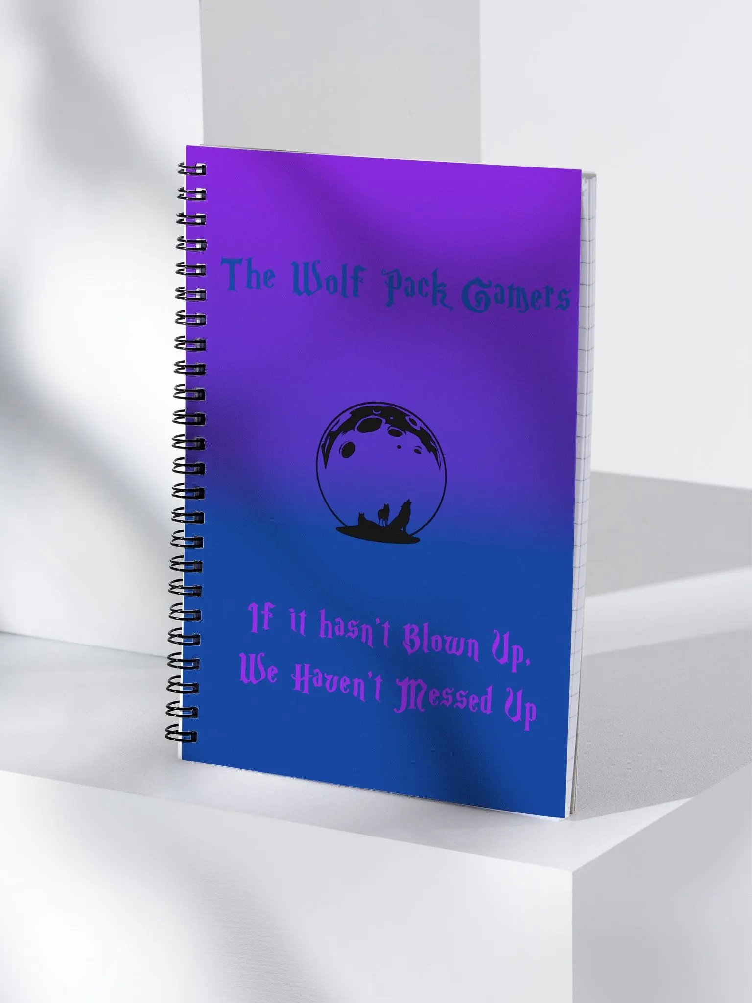 The Wolf Pack Gamers Gaming Motto Journal product image (3)
