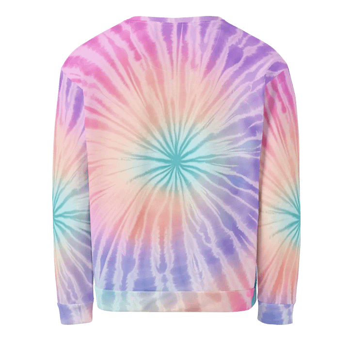 Pastel Radiance Tie-Dye Unisex Sweatshirt product image (2)