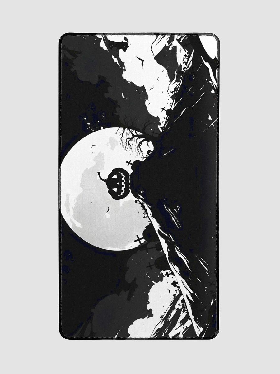 Jack-O-Lantern Halloween Black & White Mousepad product image (2)