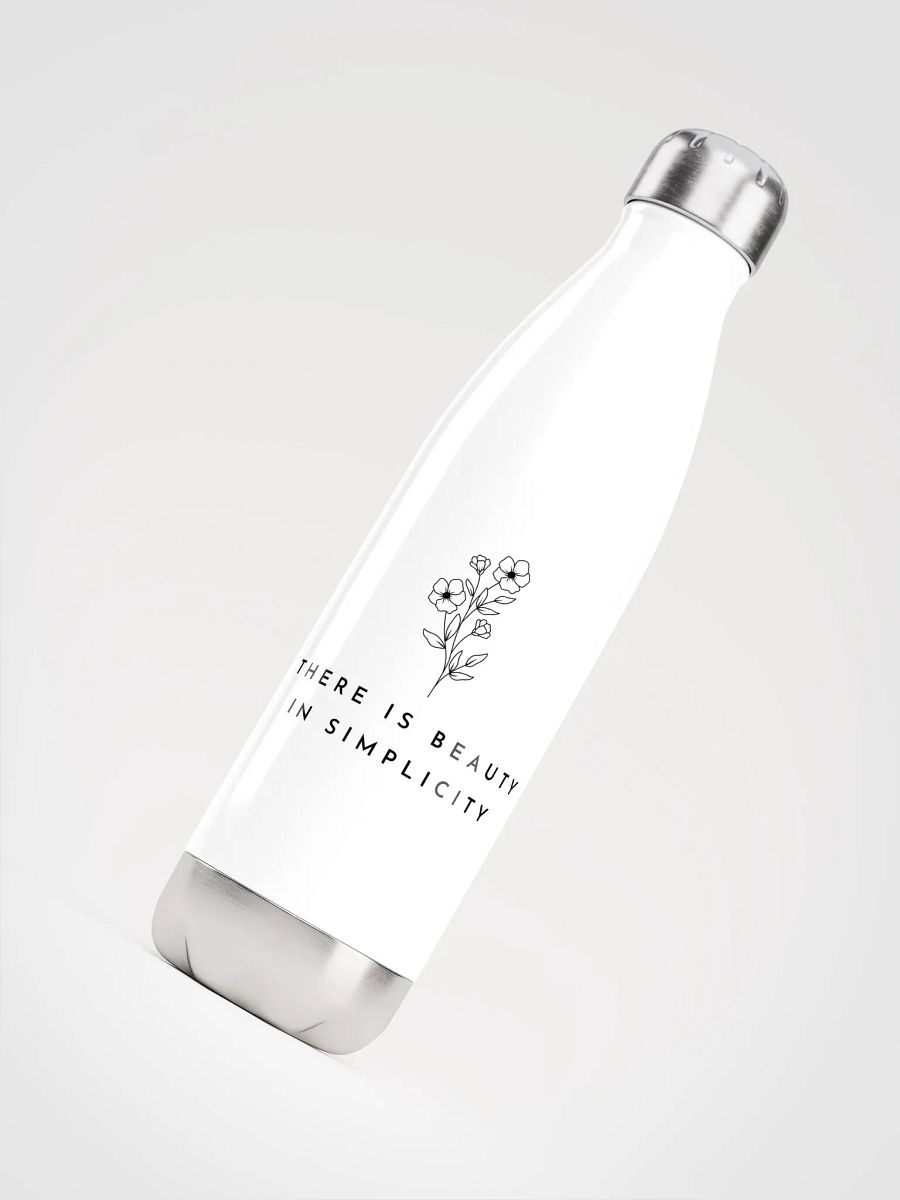 'Beauty in Simplicity' Steel Water Bottle product image (3)
