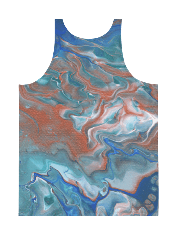 Metallic Orange Fluid Acrylic Tank Top product image (4)