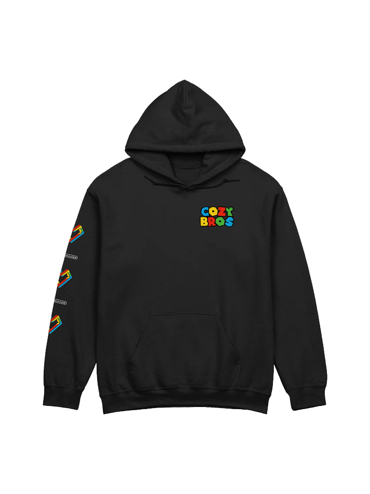 Cozy Bros - pocket & sleeve print hoodie product image (1)