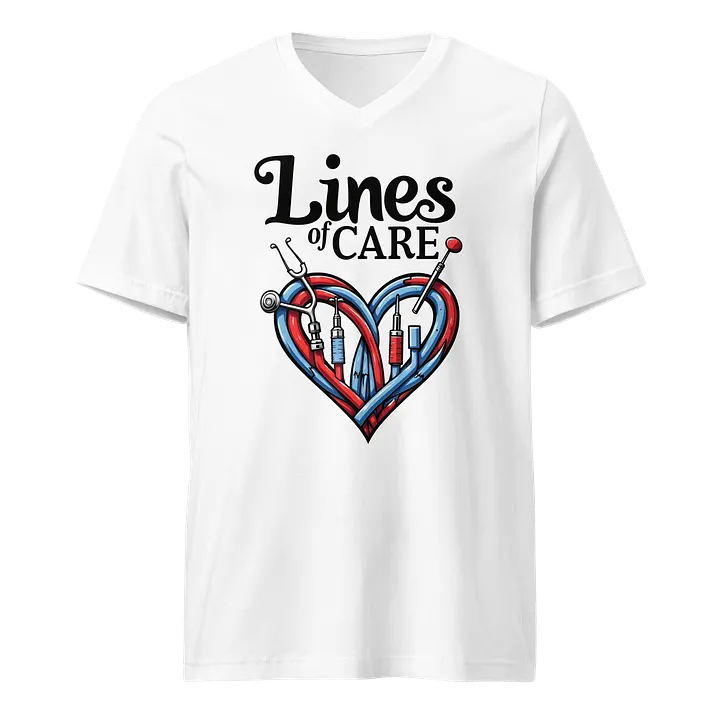 Lines of Care Heart T-shirt product image (1)