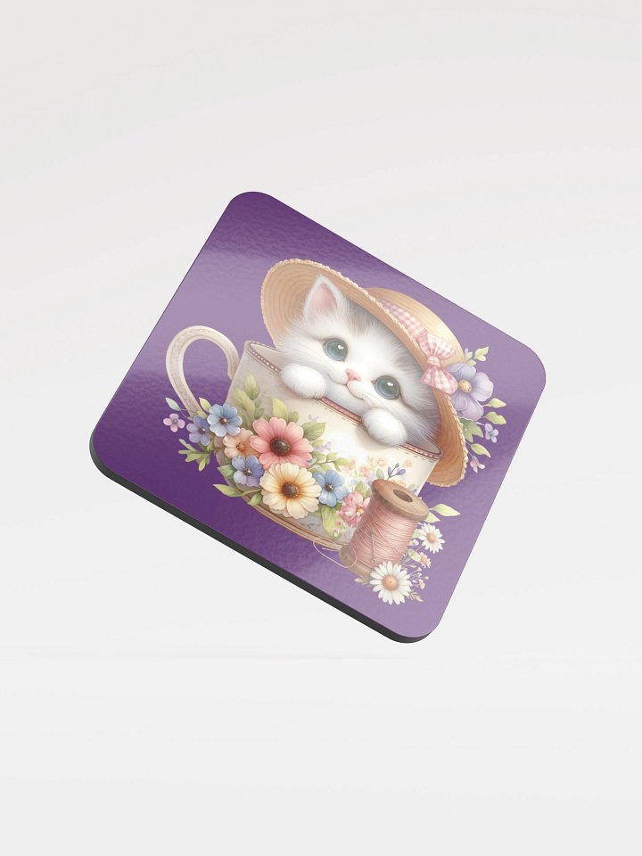 Floral Feline Tea Party Coaster product image (2)