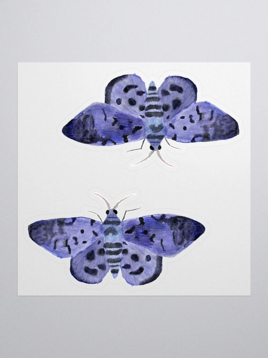 Blue Day Moth Sticker (x2) product image (1)