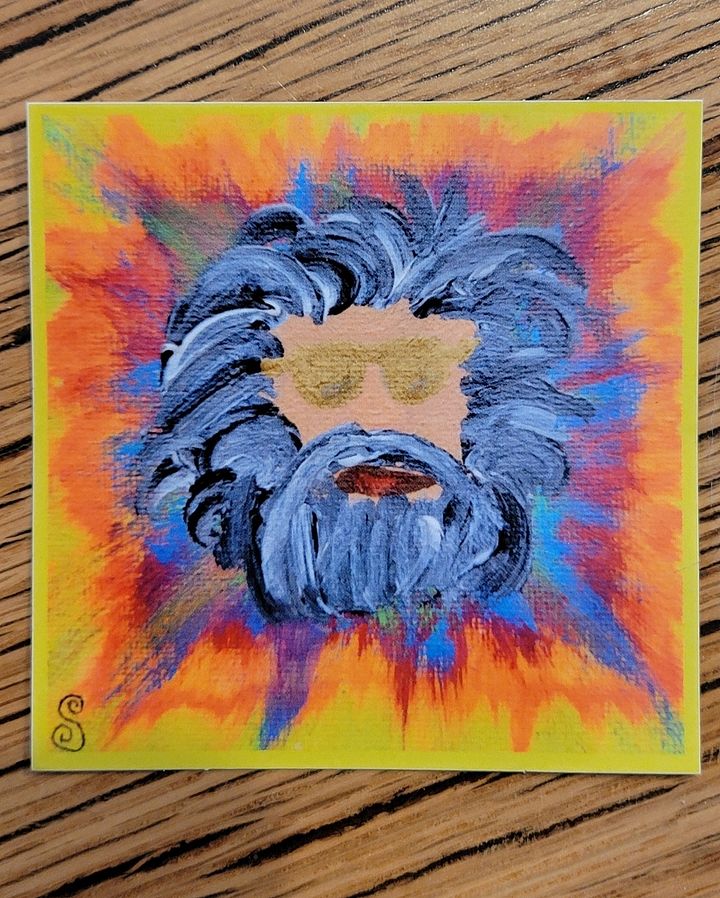Abstract Jerry Garcia Stickers product image (1)
