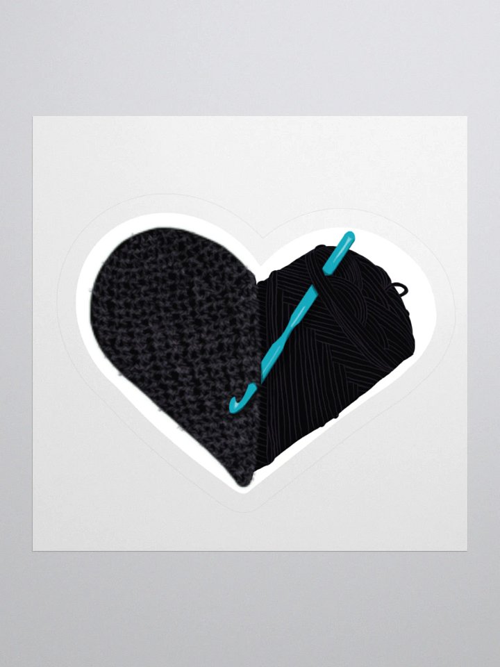 Crochet Love - Black Sticker product image (3)