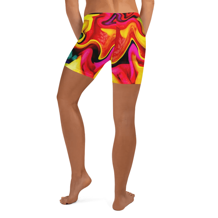 Vibrant Rainbow Patterned Shorts | Bold & Colorful Shorts for Everyday Use product image (3)