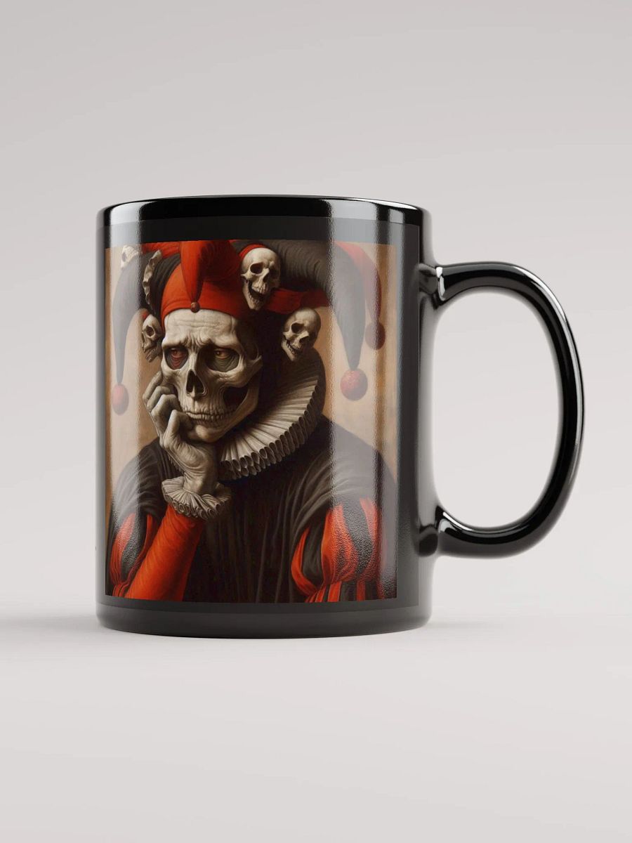 Thoughtful Jester Skeleton Mug product image (1)