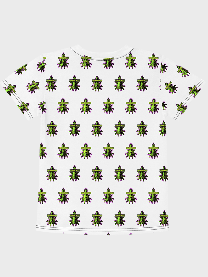 [DEN SUPPLIES] green squid Kids crew neck t-shirt product image (2)