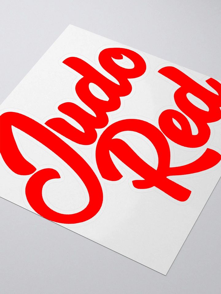 JUDO RED (LOGO) STICKER product image (1)