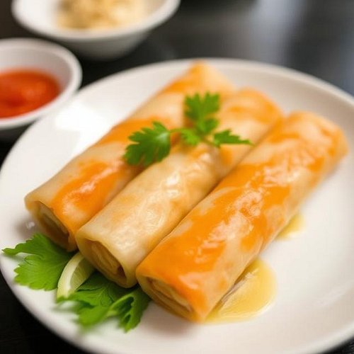 Cristeta Comerford’s Lumpia (Filipino Spring Rolls)
Makes about 30 rolls

Ingredients:

1 lb ground pork (or beef/chicken)

1...