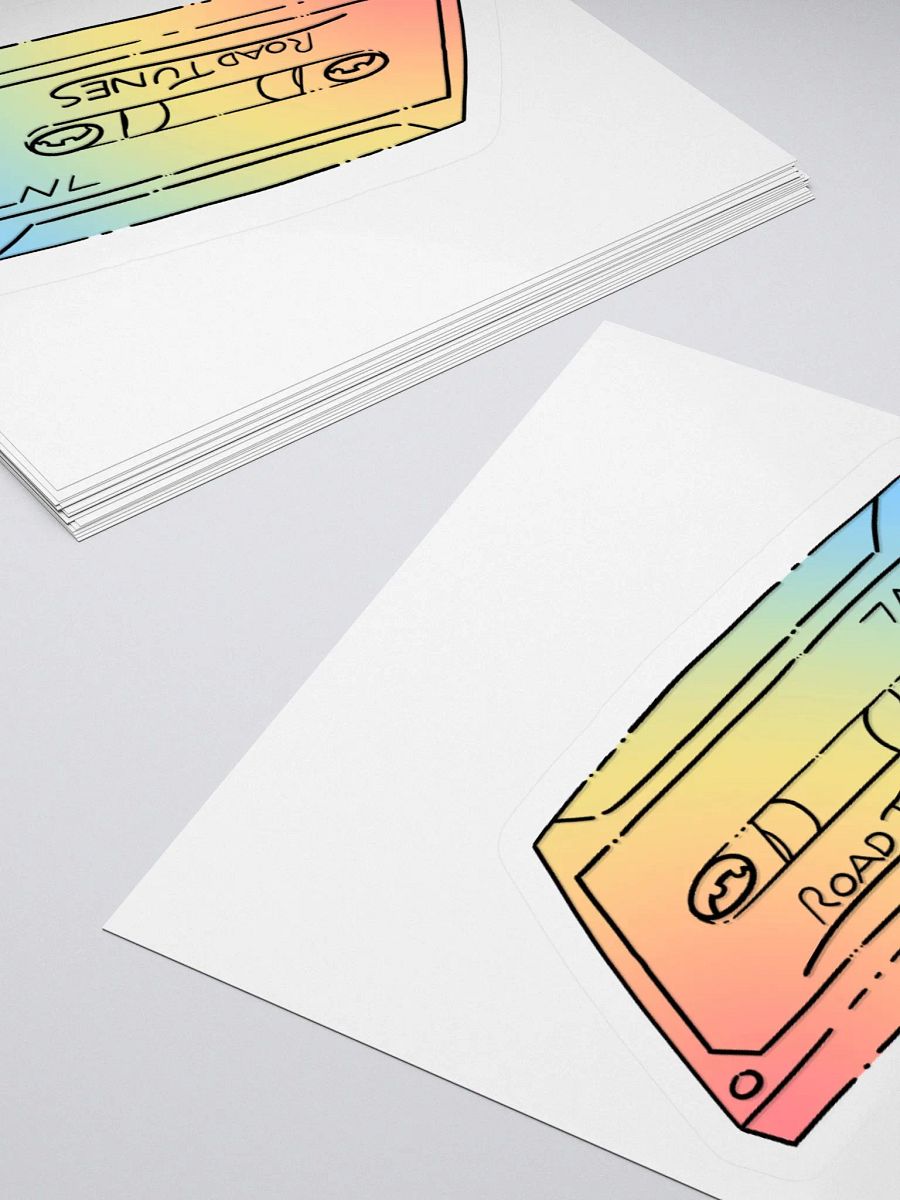 Road Tunes Cassette (Rainbow) - Kiss Cut Sticker product image (11)