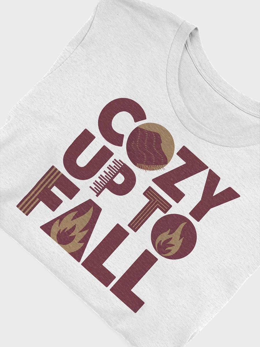 “COZY UP TO FALL” t-shirt, Autumn-themed t-shirt, Cozy fall apparel, Heartwarming graphic tee, Inspirational seasonal clothing, Perfect for crisp autumn days, Gifts for autumn enthusiasts, gift idea product image (5)