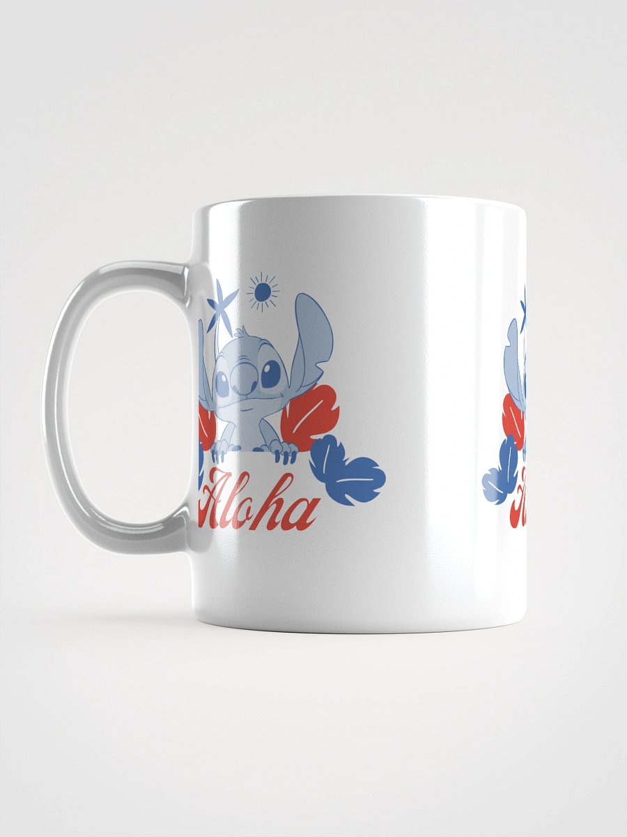 Aloha Blue Character White Glossy Mug product image (6)