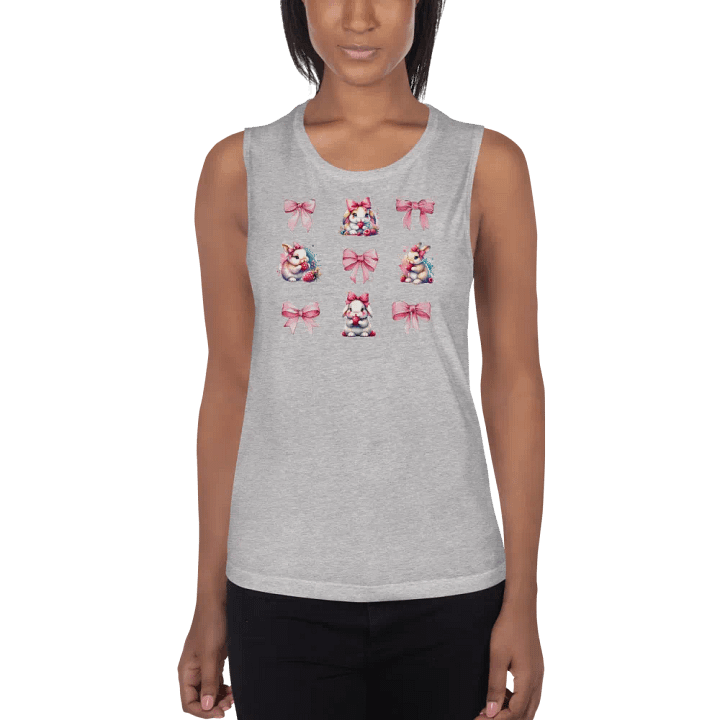 Whimsical Bunny Delight Muscle Tank product image (5)