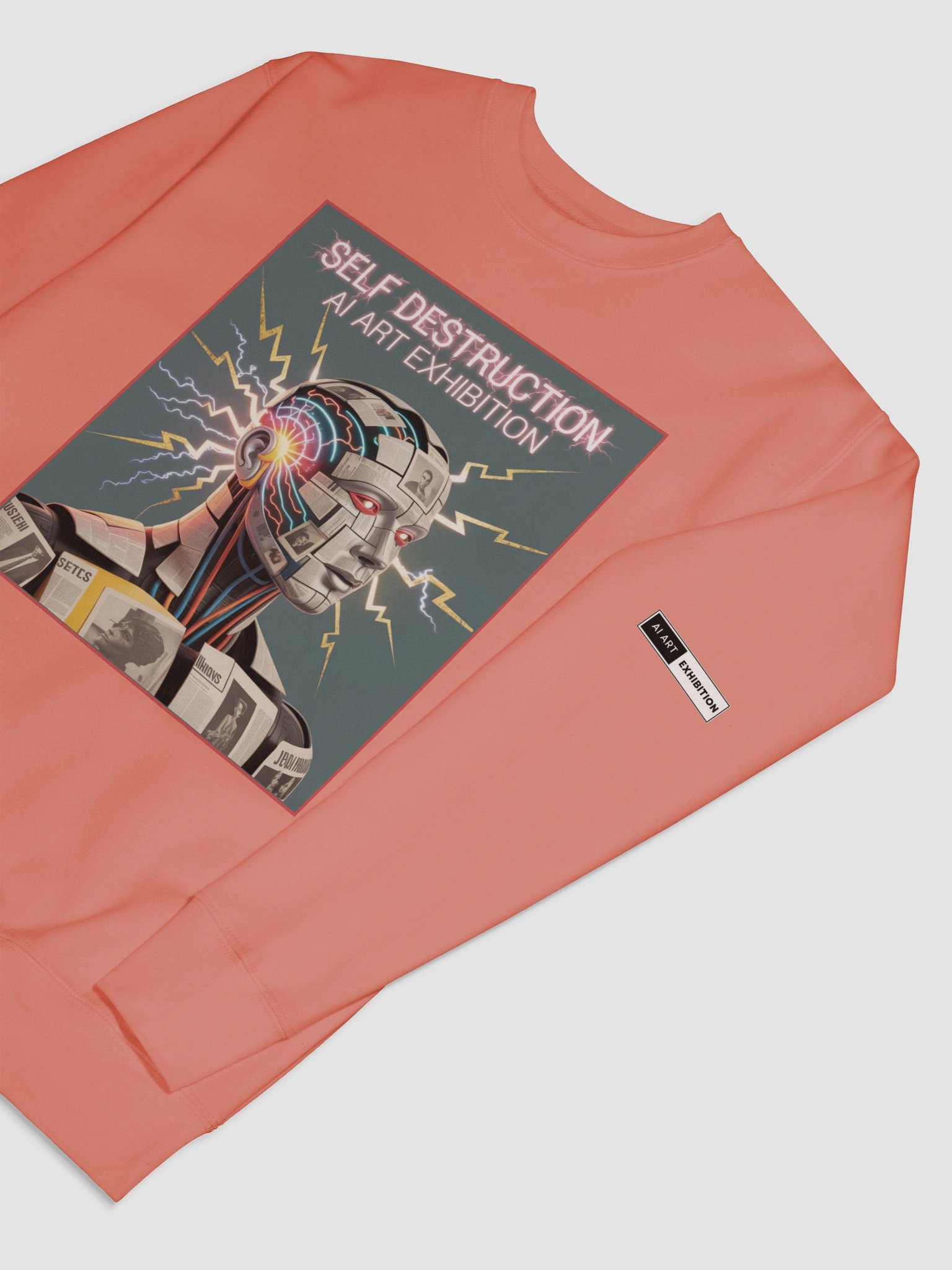 "SELF DESTRUCTION" premium cotton sweatshirt product image (7)