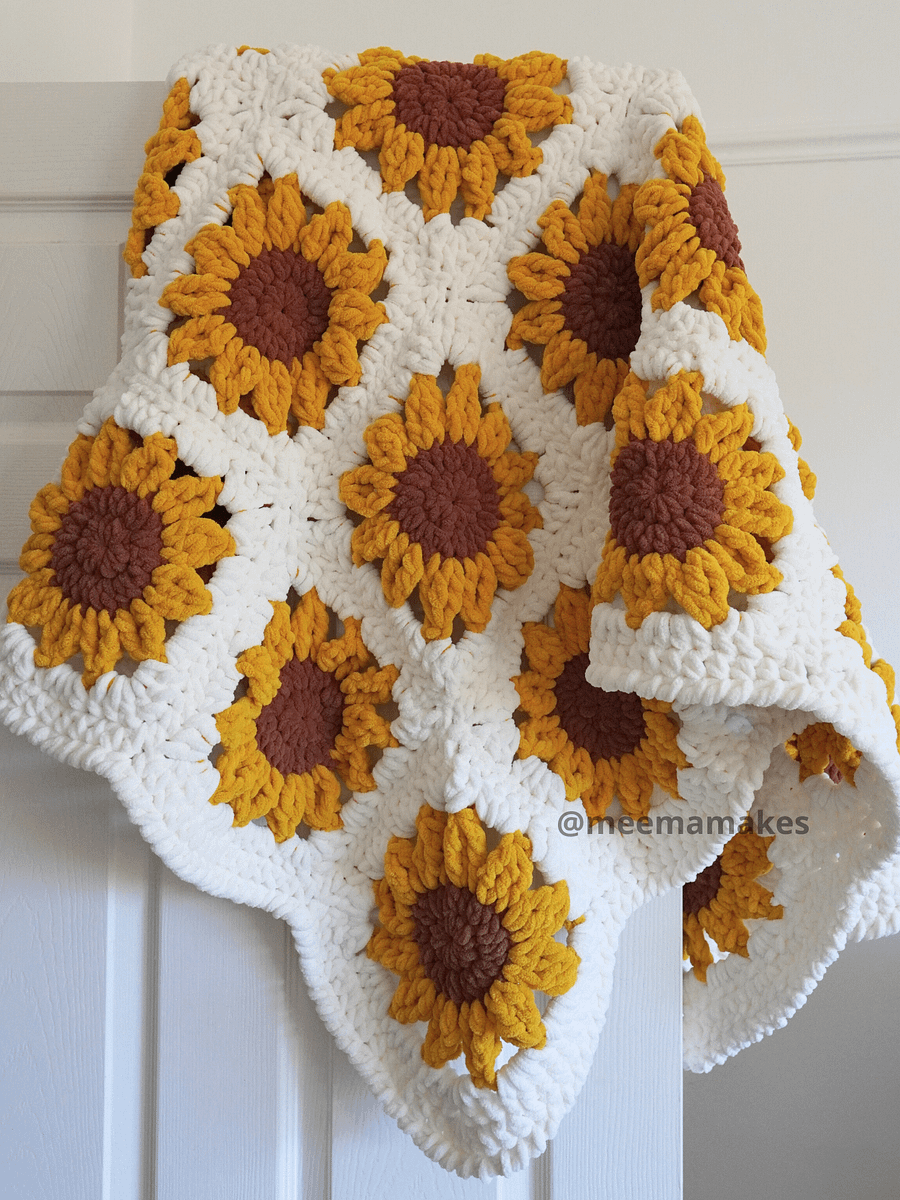 Sunflower Squish Blanket/Rug Pattern product image (3)
